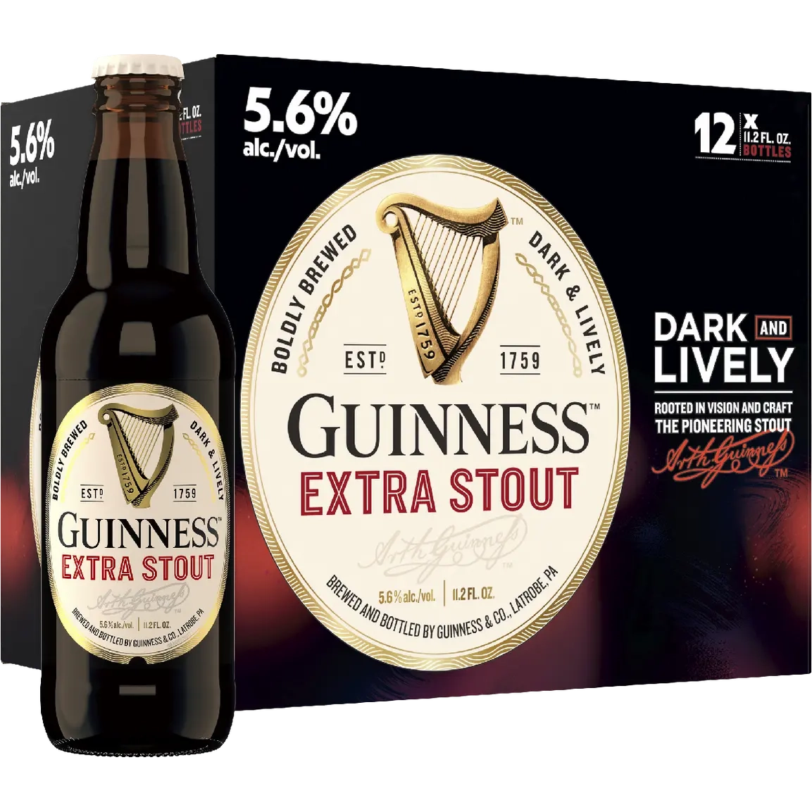 Guinness Extra Stout 12pk Bottles