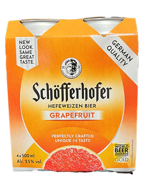 Schofferhofer Grapefruit Hefeweizen 4 pack can