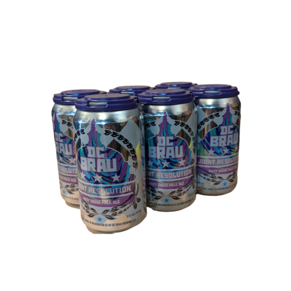DC Brau Joint Resolution Hazy IPA 6pk Cans