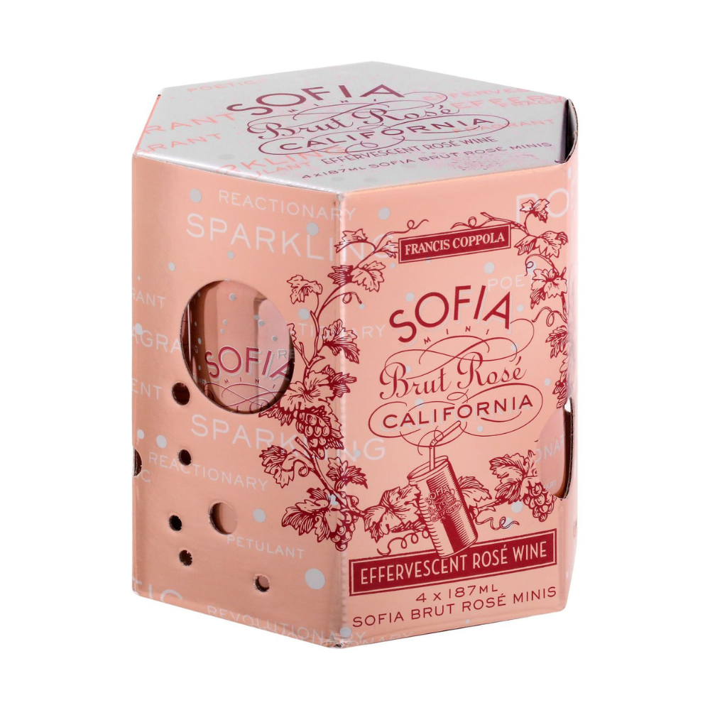 Francis Coppola Sofia Sparkling Rose 4pk Cans