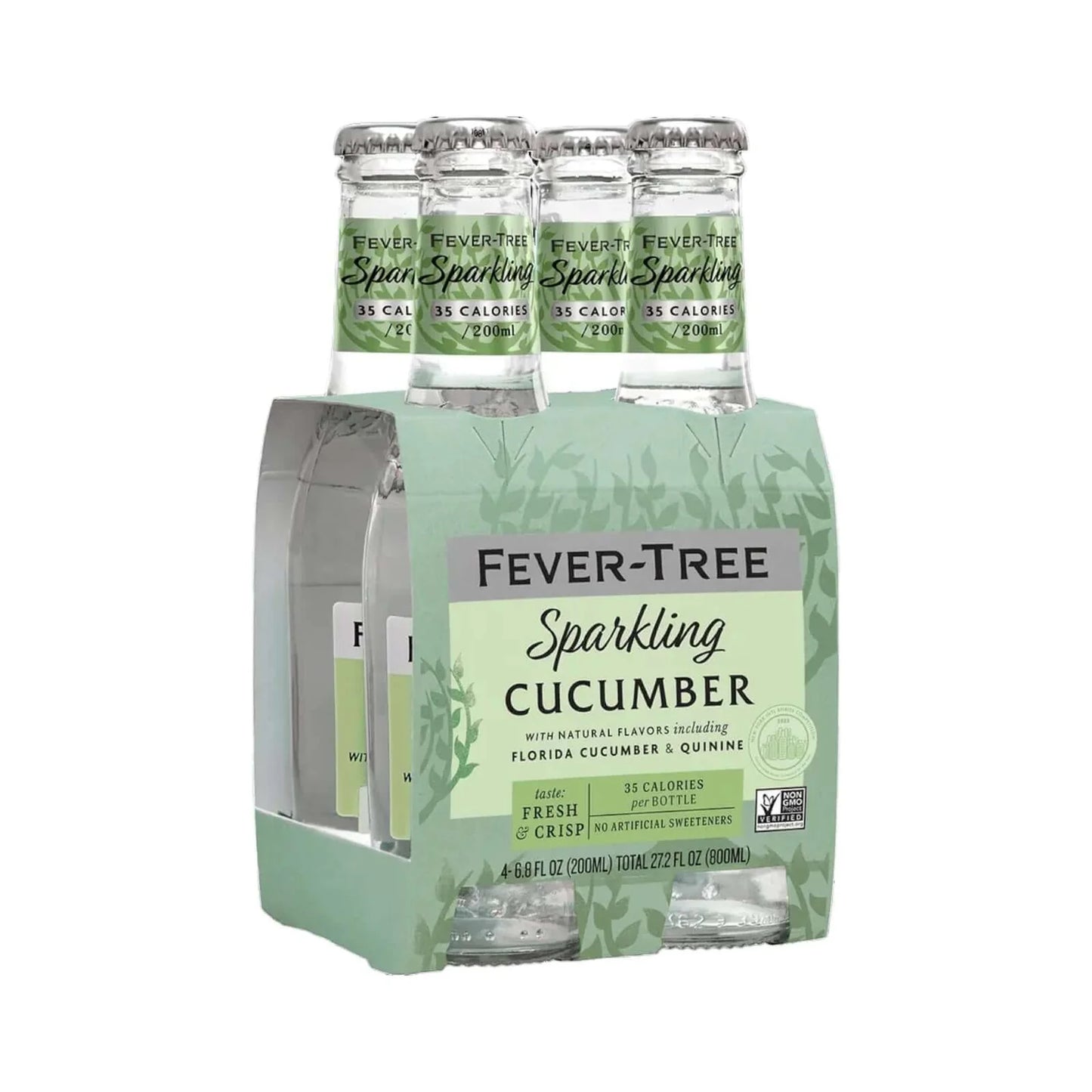 Fever Tree Sparkling Cucumber 4pk Bottles