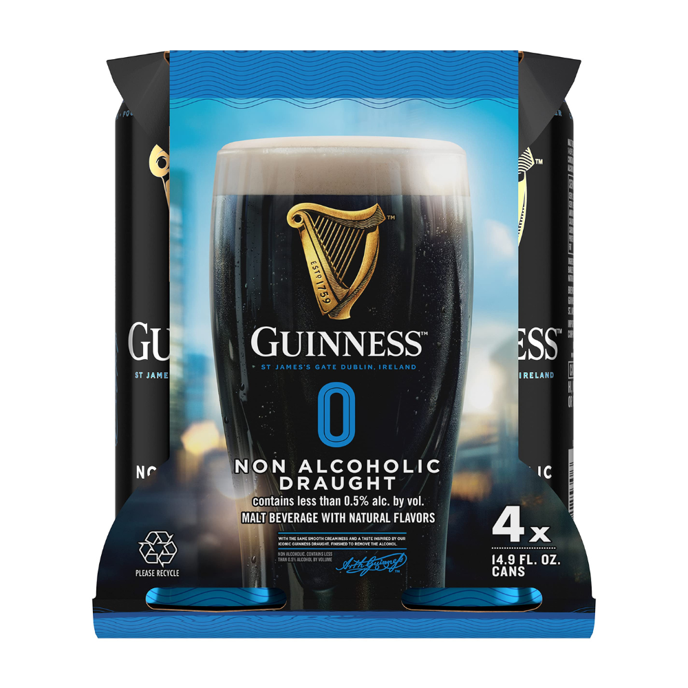 Guinness Zero NA Draught 4pk Cans
