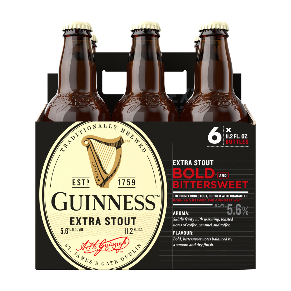 Guinness Extra Stout 6pk Bottles