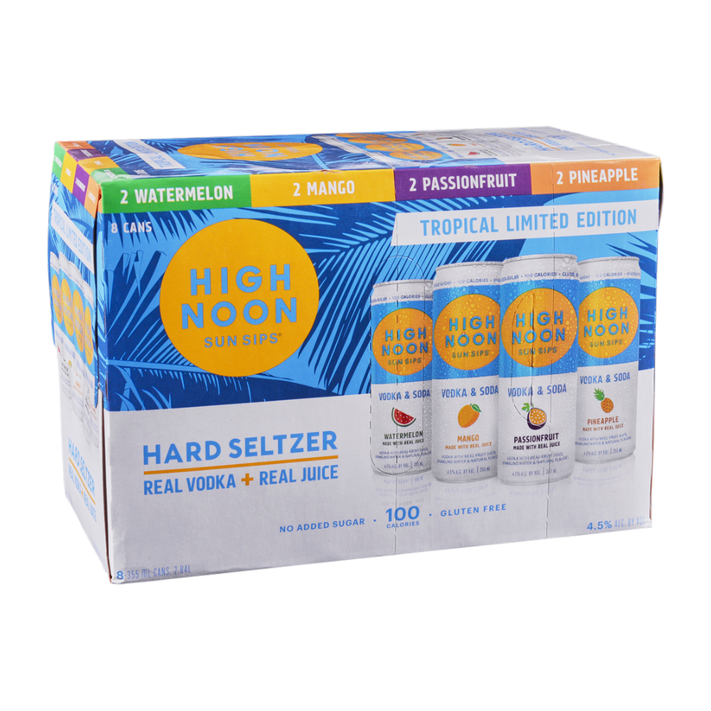 High Noon Tropical Variety 8pk Cans