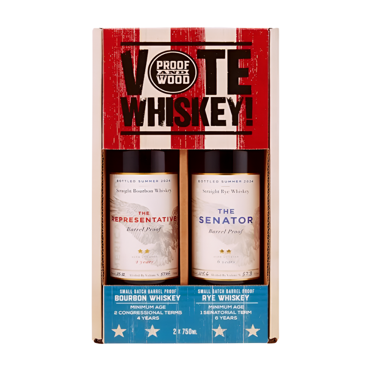 PROOF & WOOD VOTE WHISKEY 2 PACK 2023