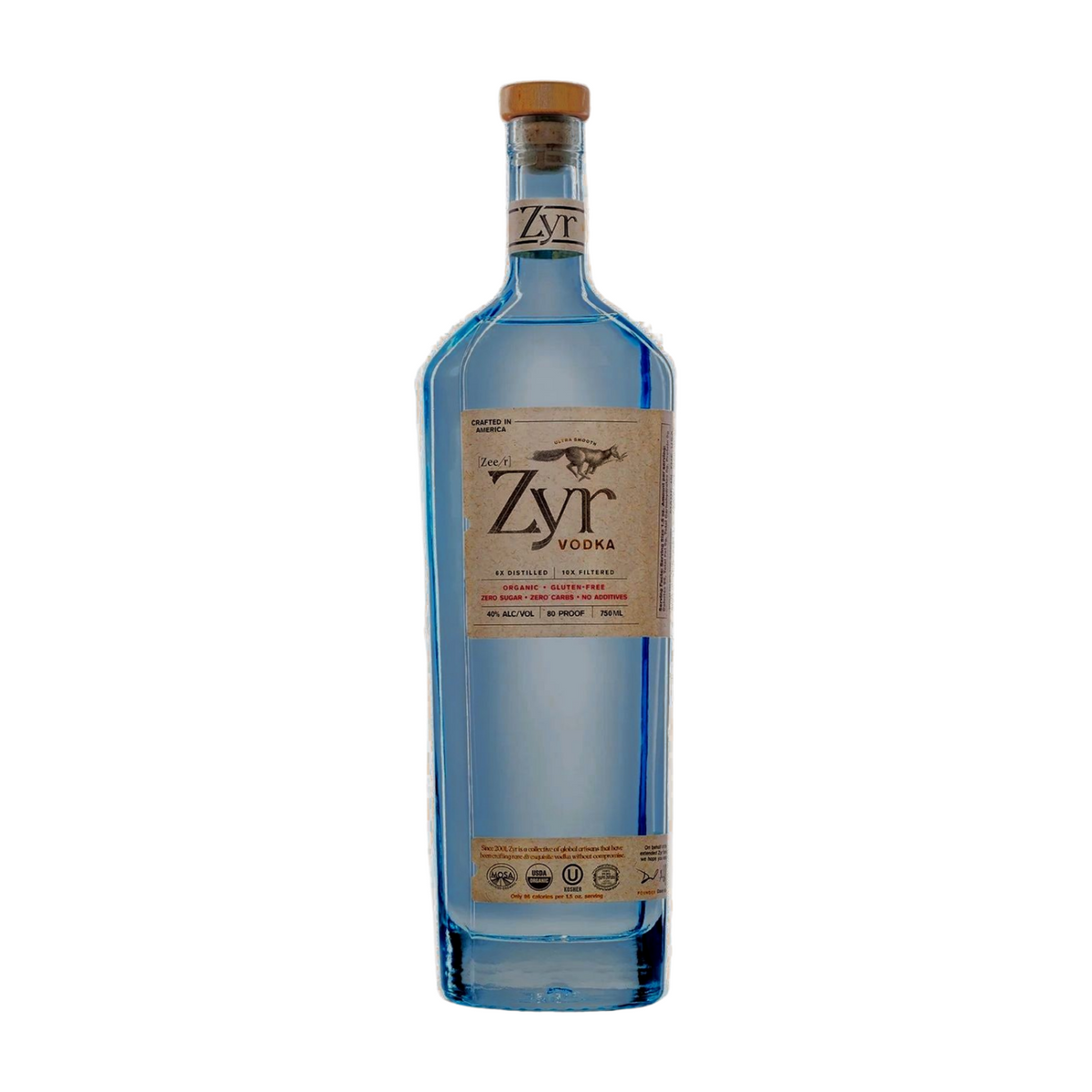ZYR VODKA (AMERICAN) 750ML