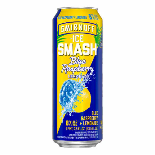 Smirnoff Ice Smash Blue Raspberry Lemonade 23.5oz