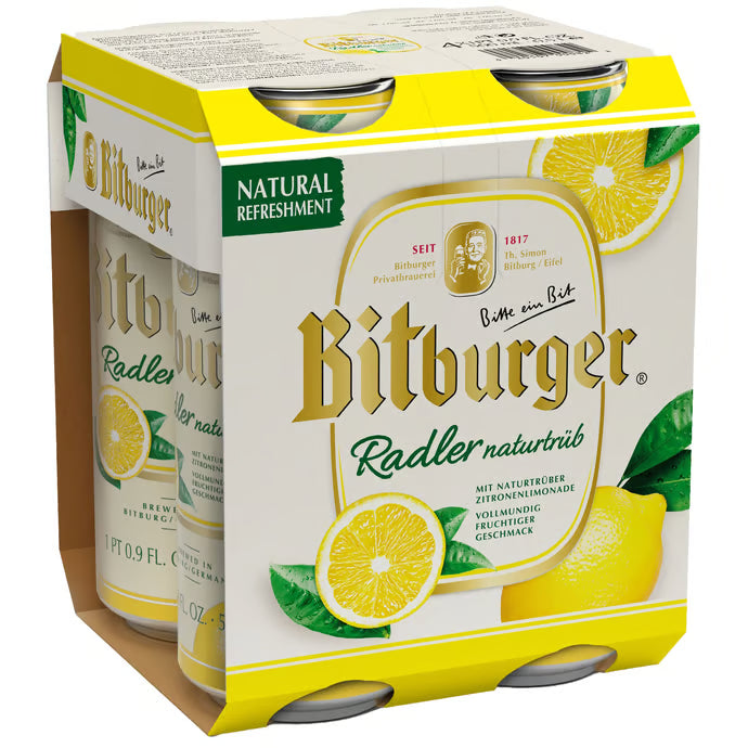 Bitburger Radler 4pk Cans