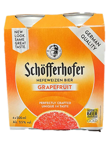 Schofferhofer Grapefruit Hefeweizen 4 pack can