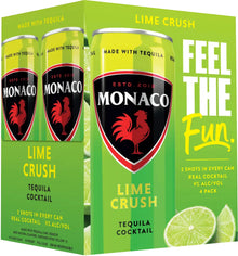 Monaco Lime Crush Tequila Cocktail 4pk Cans