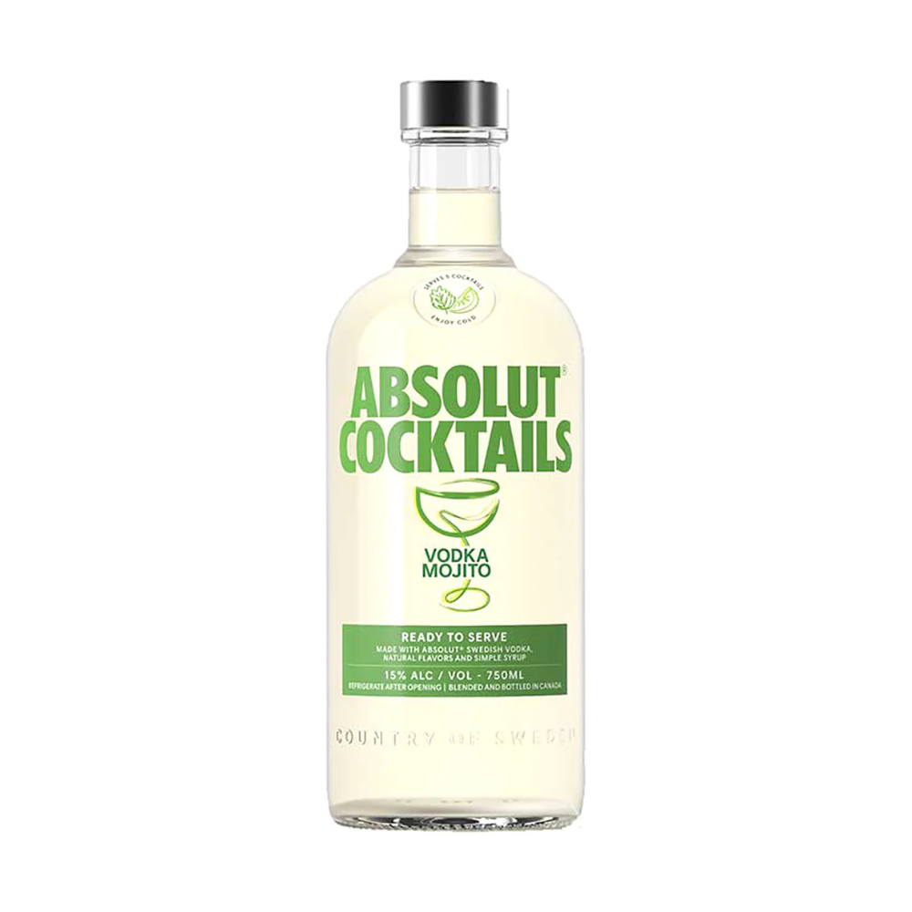 ABSOLUT VODKA MOJITO 750ML