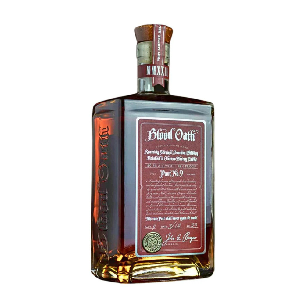 BLOOD OATH KENTUCKY BOURBON 2023 PACT NO. 9 OLOROSO FINISH