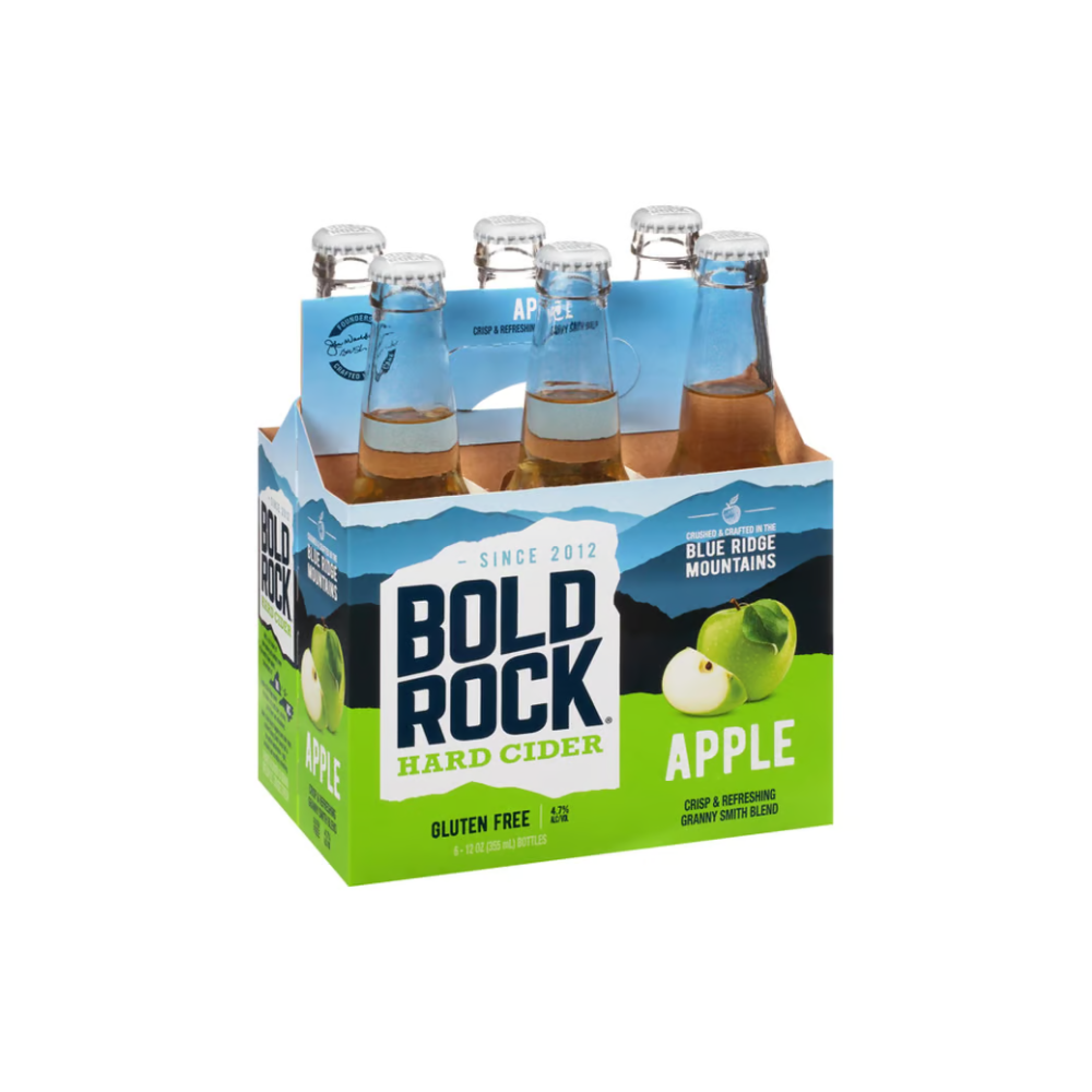 Bold Rock Hard Cider Virginia Apple 6pk