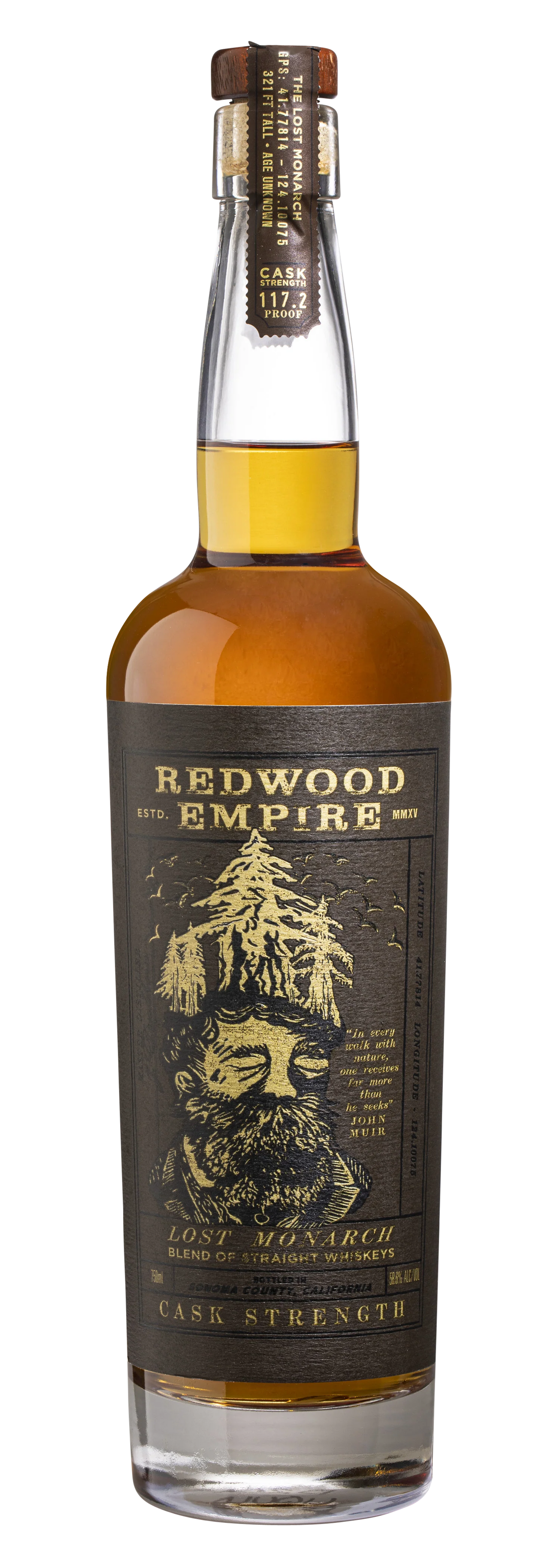 Redwood Empire Lost Monarch Whiskey Cask Strength 750ml