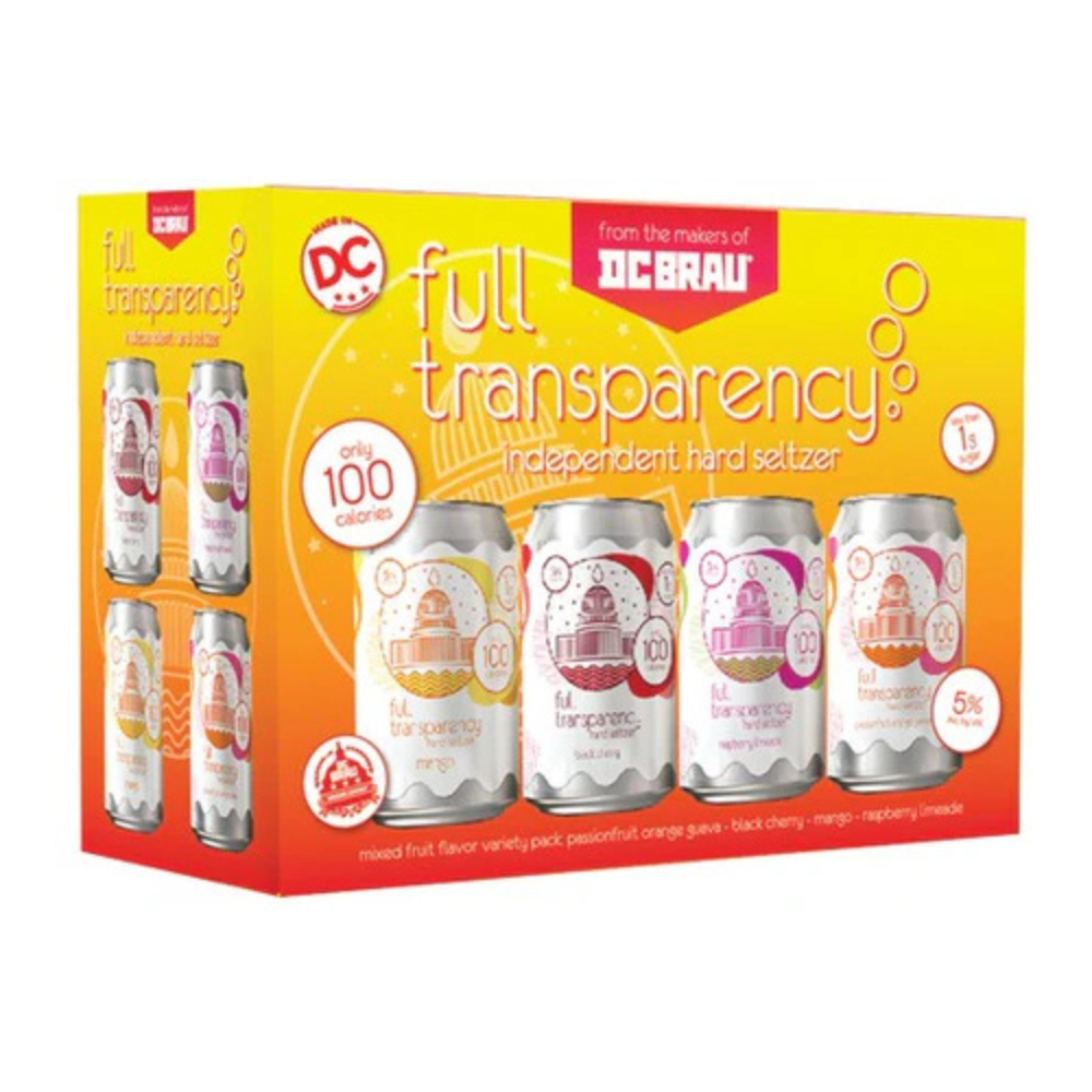 DC Brau Full Transparency Variety Seltzer 12pk Cans