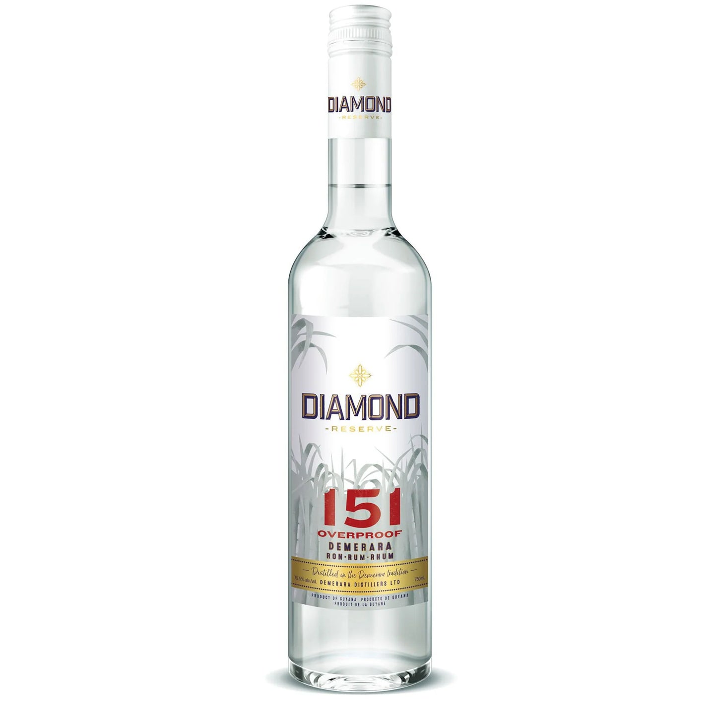 El Dorado Diamond Overproof White Rum 151 Proof 1L