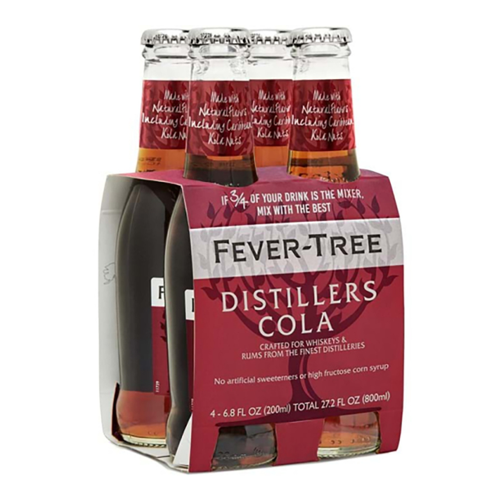 FEVER TREE DISTILLERS COLA 4PK BOTTLES