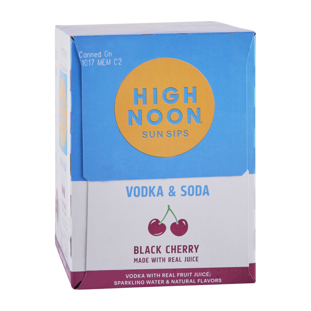 HIGH NOON BLACK CHERRY VODKA & SODA 4PK CANS
