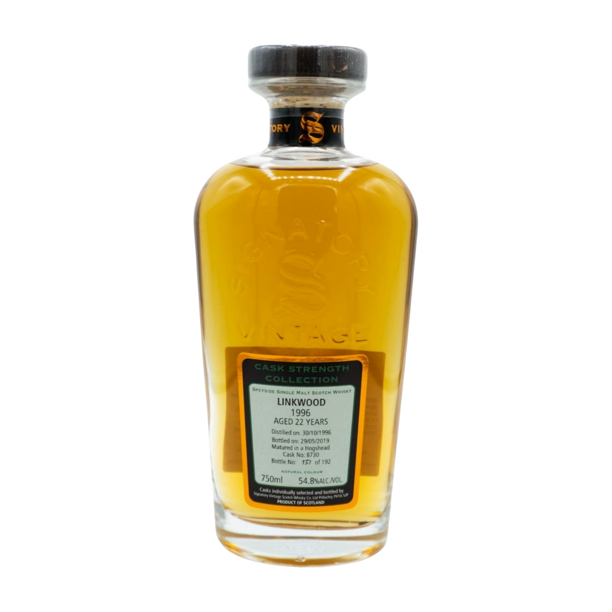 SIGNATORY LINKWOOD CASK STRENGTH 22YR 1996