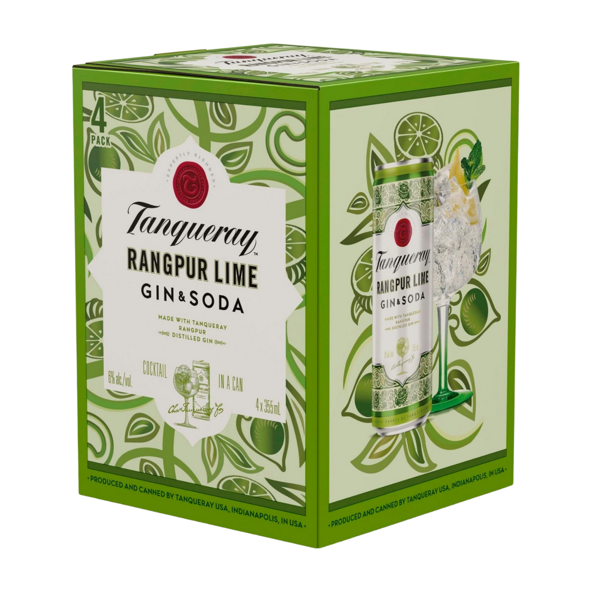 TANQUERAY RANGPUR GIN & SODA 4PK CANS
