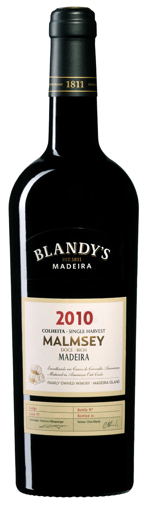 Blandy's Malmsey Colheita 2010 750ml