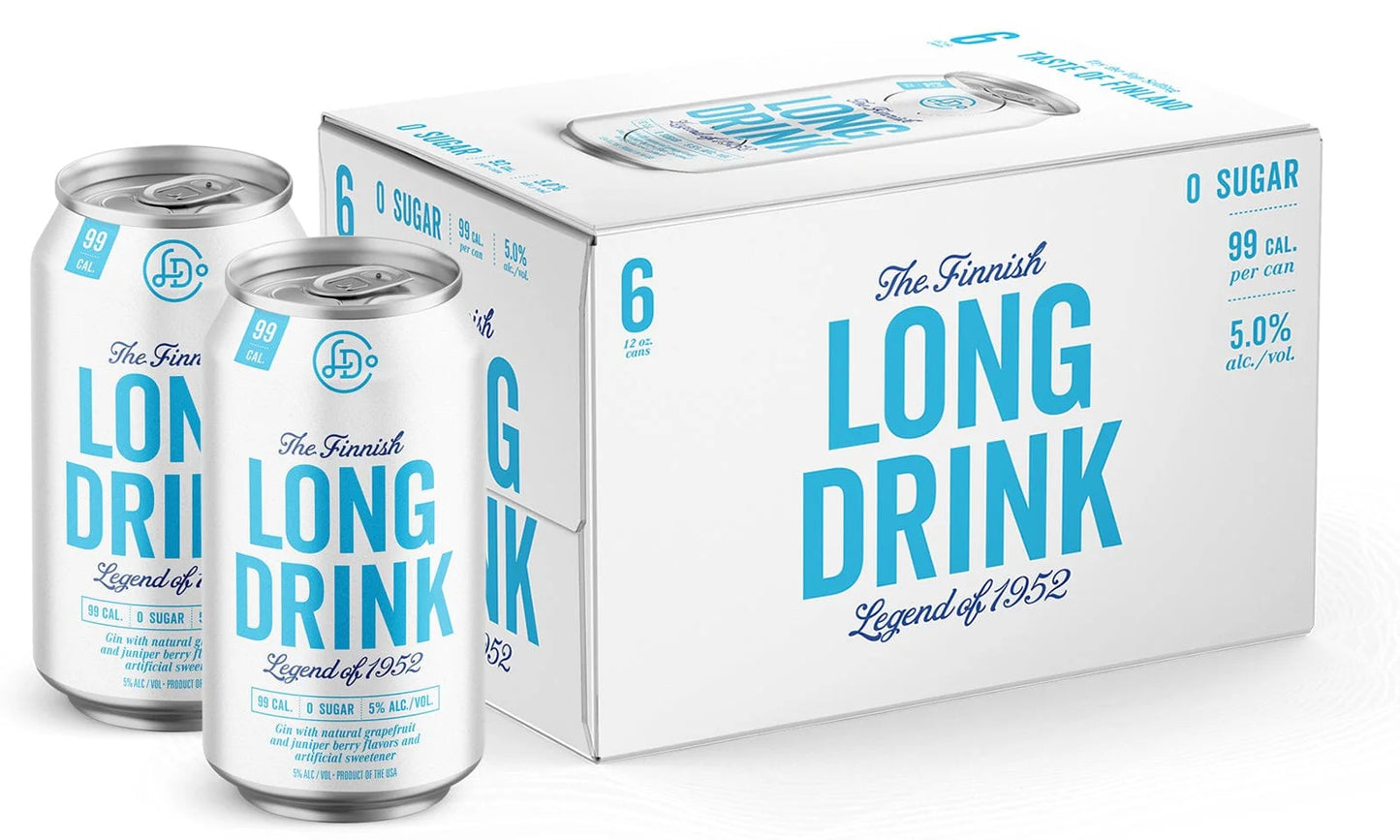 The Finnish Long Drink Zero Sugar 6pk Cans