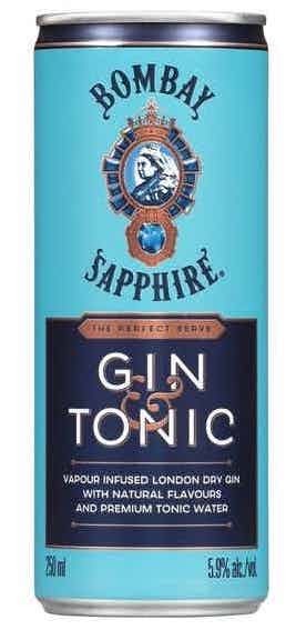 Bombay Sapphire - Gin & Tonic (250ml can)