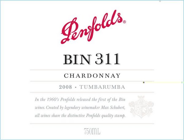 Penfolds - Bin 311 Chardonnay Tumbarumba 2015 (750ml)